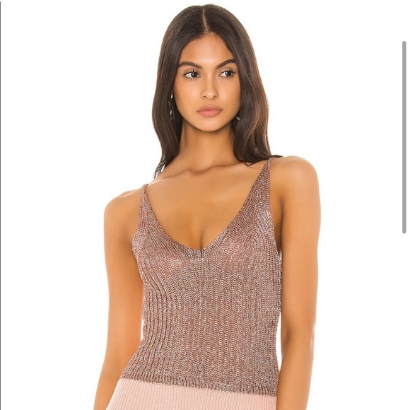 Free People Gold Coast shimmery bodysuit XS NWOT - Picture 2 of 11